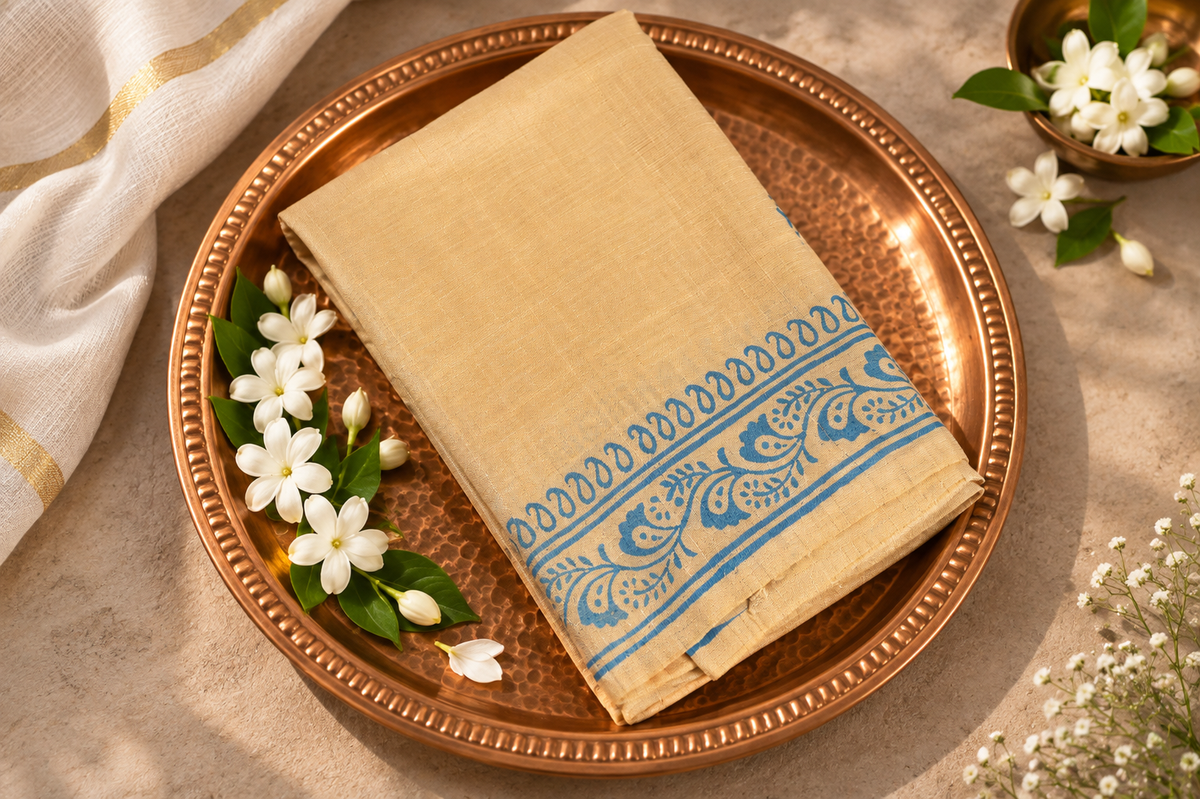 Royal Tussar Silk Blooms